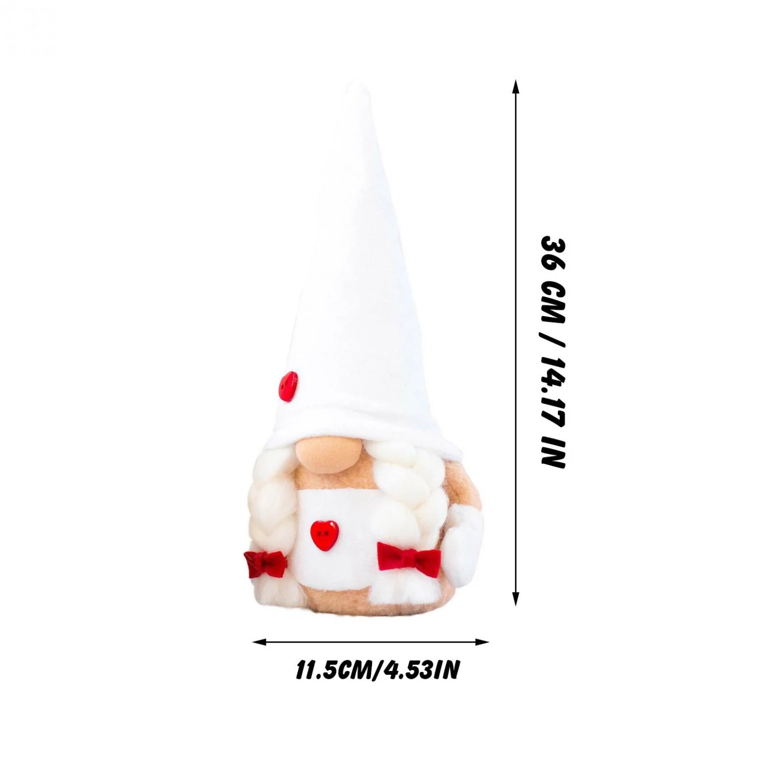 2PCS Valentines Day Plush Decorations -Mr and Mrs Handmake Scandinavian Tomte for Valentine'S Day Table Elf Decor, Stuffed Plushie Decor,Sweet Valentines Day Gifts