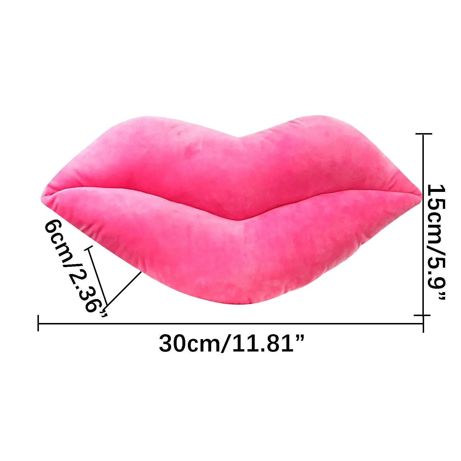 Deals!Hot Pink 3D Lips Throw Pillows,Lips Pillows Decorative Throw Pillows,Kiss Cute Pillow Girls Valentine'S Day Gift Soft Velvet Decorative Reversible Pillow Cushion for Bed Couch,Pink