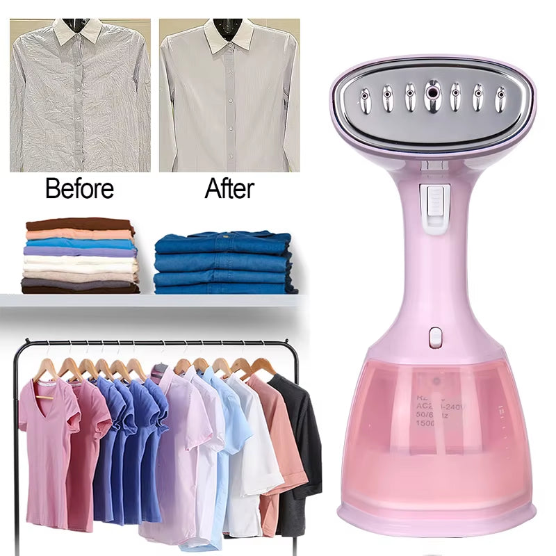JetSteam™ 1500W Handheld Garment Steamer – Powerful, Portable, and Ready Wherever You Go