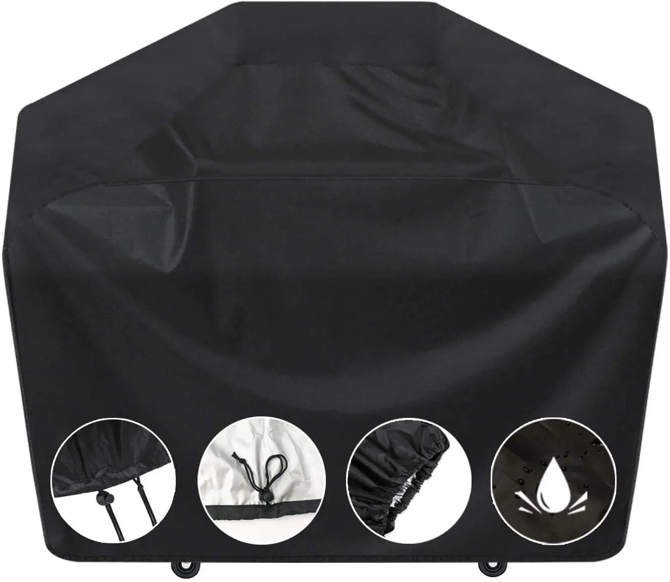 BBQ Grill Barbeque Cover Anti-Dust Waterproof Weber Heavy Duty Charbroil BBQ Cover Outdoor Rain Protective Barbecue Cover