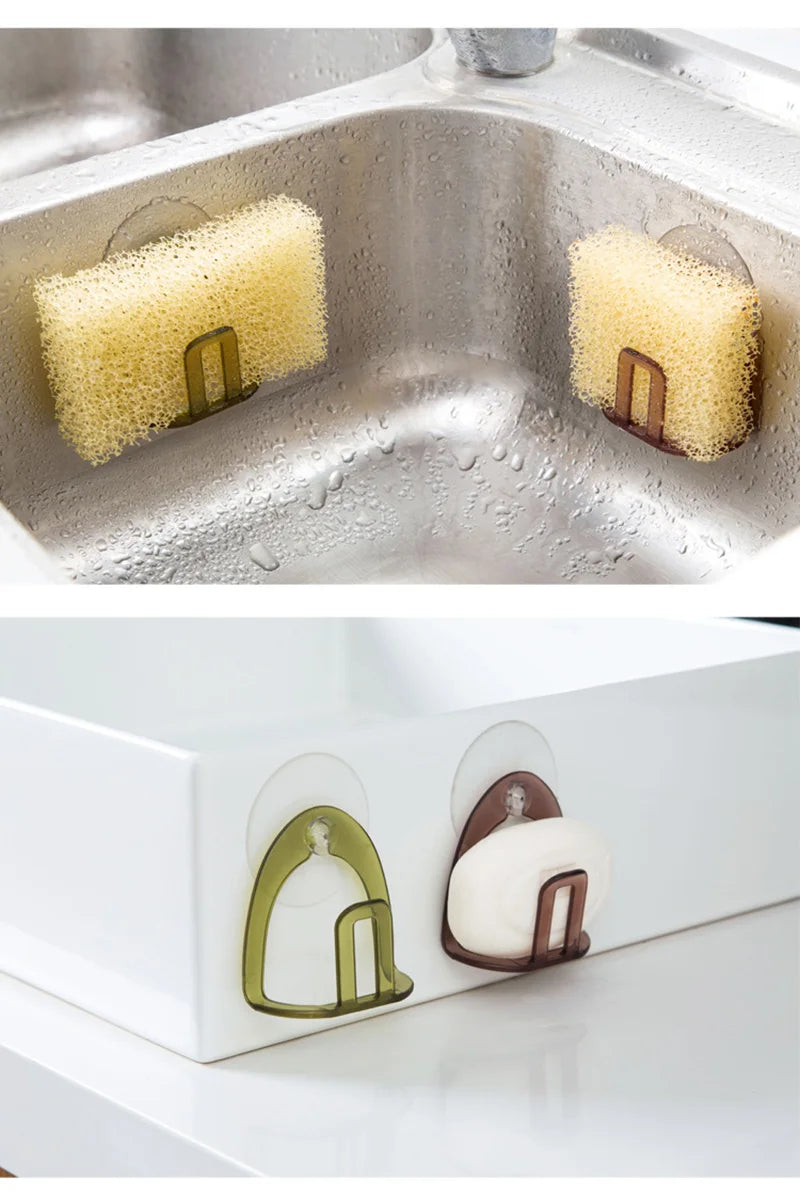 Kitchen Storages Shelf Suction Cup Sink Drain Rack Brothroom Shelf Towel Soap Dish Holder Sponge Storage Holder Rack Robe Hooks