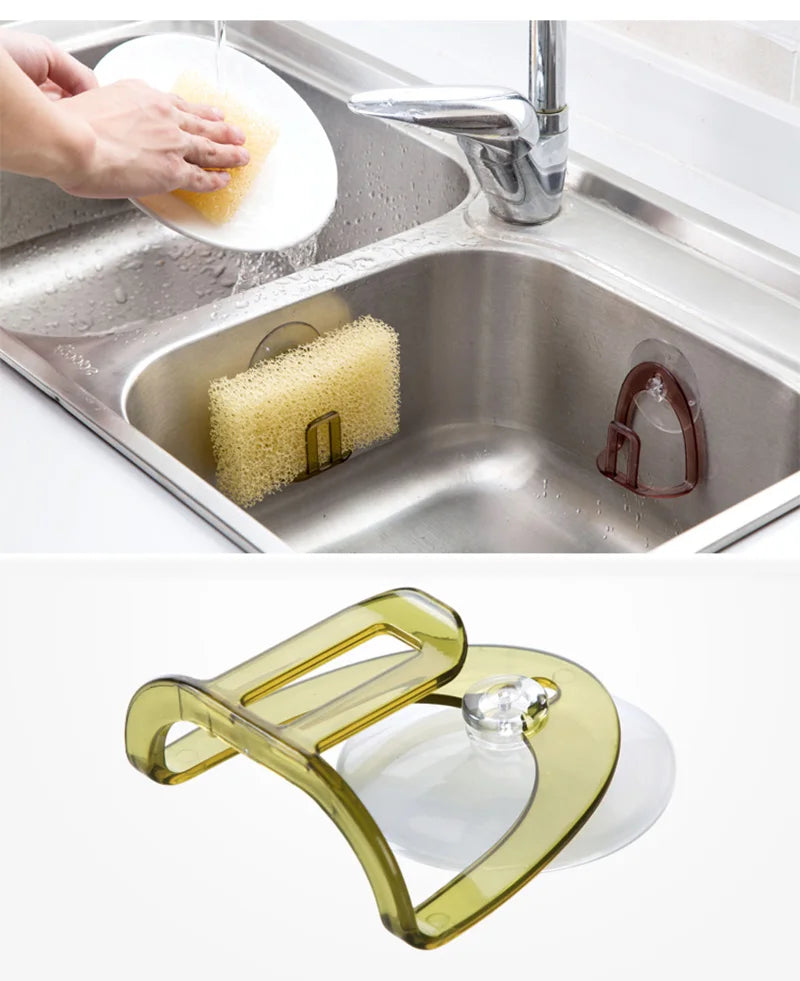 Kitchen Storages Shelf Suction Cup Sink Drain Rack Brothroom Shelf Towel Soap Dish Holder Sponge Storage Holder Rack Robe Hooks