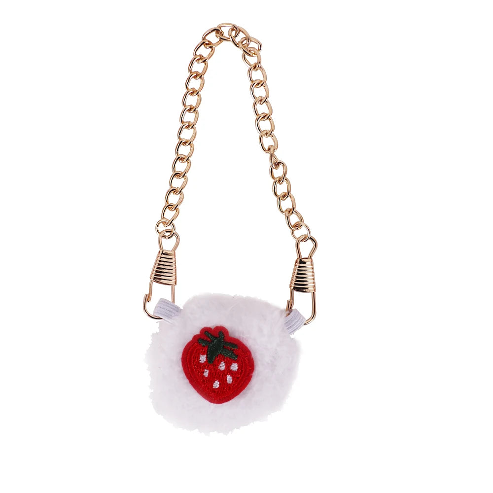 Doll Mini Crossbody Bag Cartoon Model Camera Pendant Doll Accessories For 15-17cm Plush Labubu Doll Gift,Girl's Dollhouse Toys