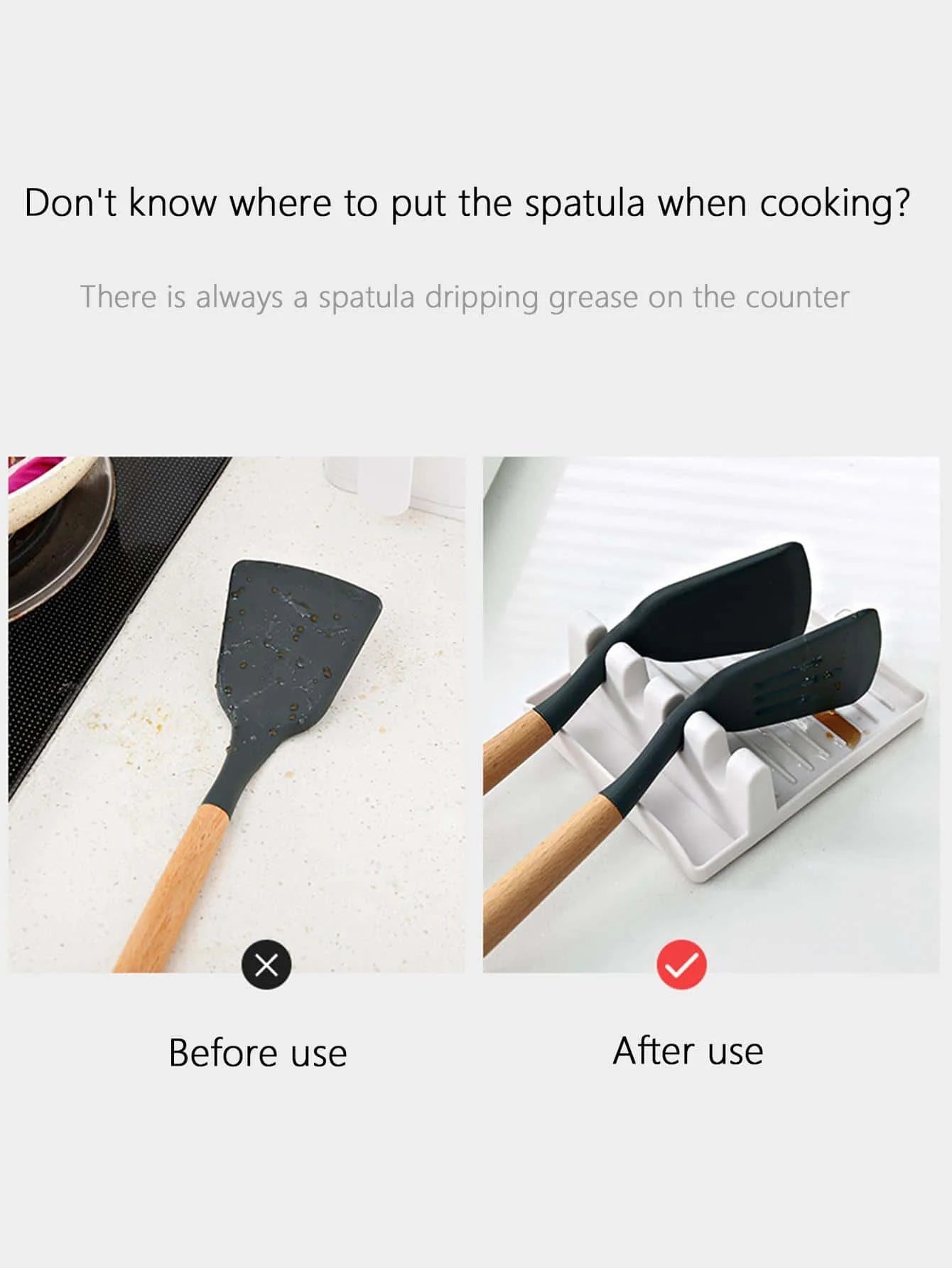 Kitchen Spoon Holders Kitchen Accessories Fork Spatula Rack Kitchen Supplies Storage Organizer Utensils for Kitchen Convenience