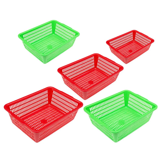 5 Pcs Pe Plastic Storage Baskets Large Capacity Home organizing Containers Bedroom Packing Boxes Toys Clothes Snacks