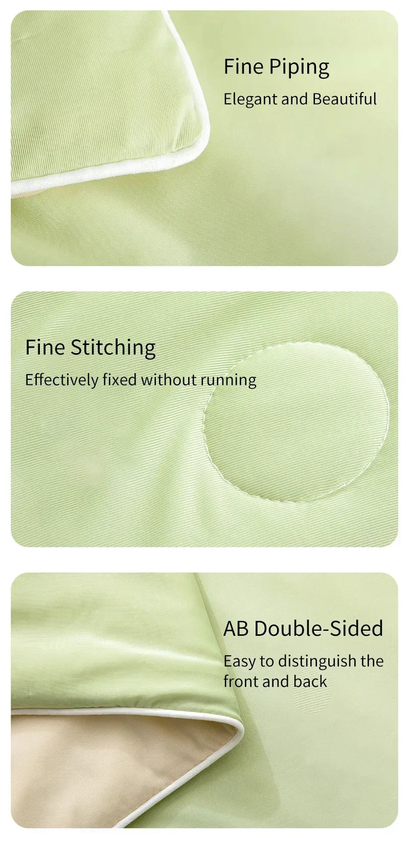 High Quality Cooling Blankets Smooth Air Condition Comforter Lightweight Summer Quilt with Double Side Cold & Cooling Fabric