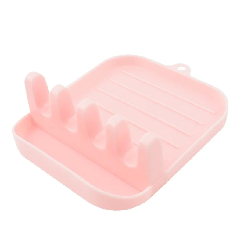 Kitchen Spoon Holders Pot Lid Rack Pot Lid Cooking Tool Tableware Storage Rack Spoon Chopsticks Holder Spatula Drain Rack Gadget