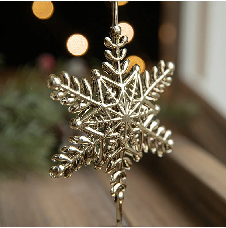 Christmas Golden Wrought Iron Candlestick Star Elk Christmas Tree Candle Holder Merry Christmas New Year Table Decoration