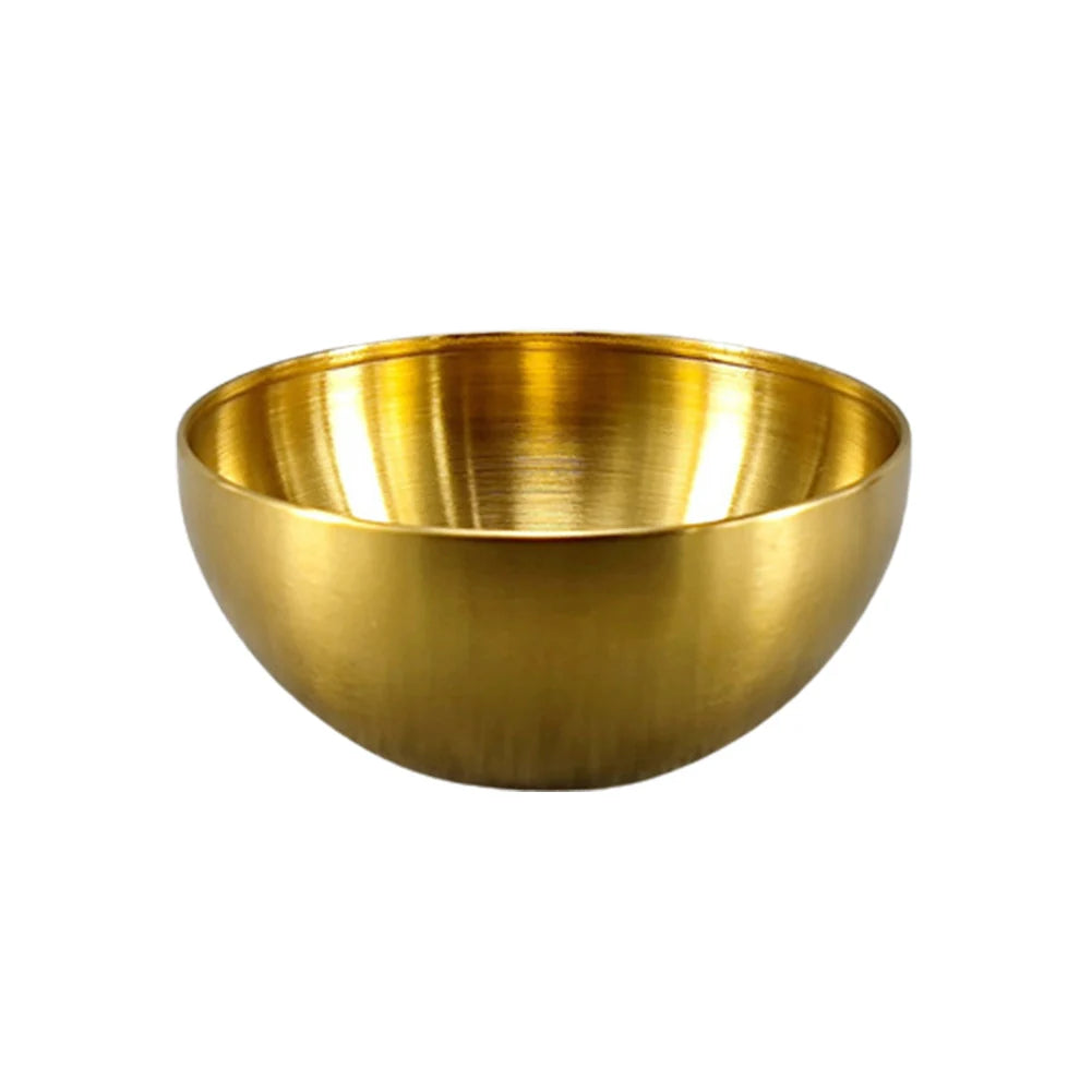 1pc Kitchen Stainless Steel Fruit Salad Bowls Korean Ramen Soup Noodles Bowl Single Layer Heat Insulated Home Tableware