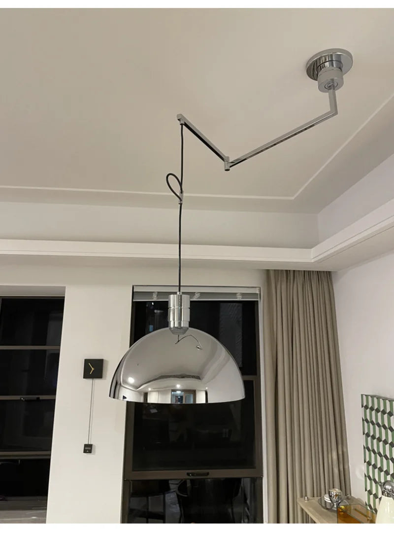 Rotate Pendant Lights Kitchen Dining Room Restaurant Adjustable Hanging Lamp Nordic Ceiling Chandeliers Retractable Folding Arm