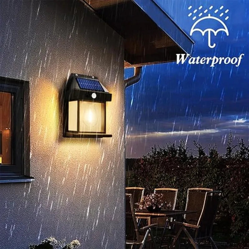 1/2/4 Solar Wall Lights Outdoor Garden Motion Sensor IP65 Waterproof for Front Porch Balcony Terrace Garage Fence Courtyard