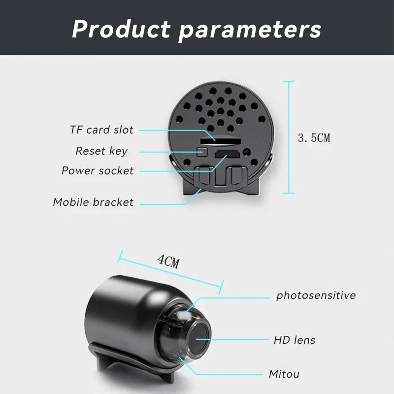 Xiaomi Mini1080P HD Camera WiFi Wireless Night Vision Motion Detection Video Camera Audio Video Recorder Home Security Camcorder