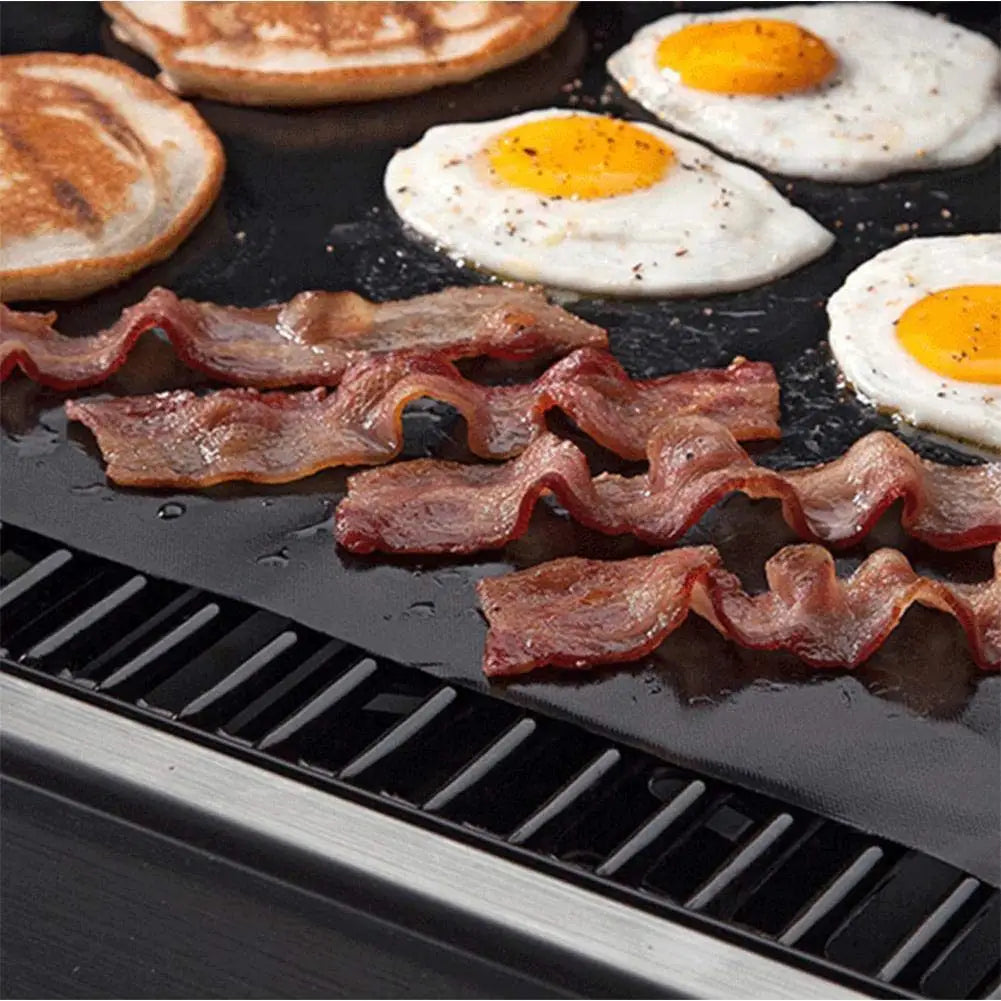5-10 Pcs BBQ Grill Mat Non-stick Heat Resistant Grill Mat Outdoor Baking Reusable Barbecue Party Mat 40x33cm Grill Accessories