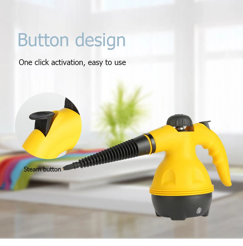 Large capacity water tank handheld high-temperature steam cleaning machine, suitable for kitchen/sofa/window/bedroom/car care