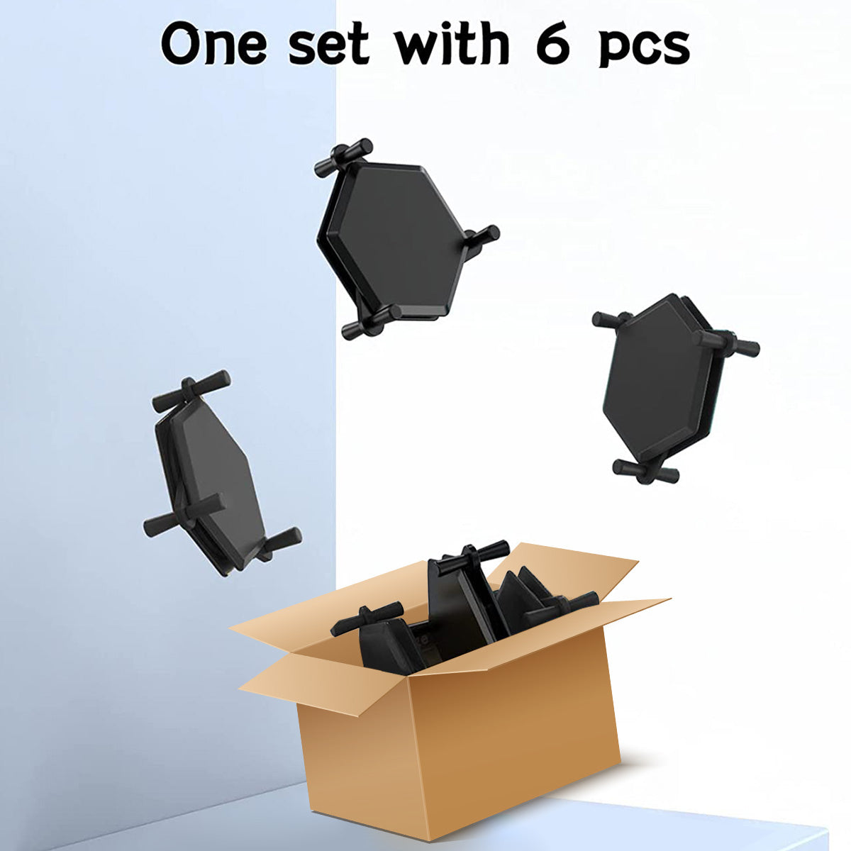 6Pcs Coffee Mug Holder Adjustable Drinkware Stacker Organizer Stackable Coffee Cup Organizer Kitchen Cup Storage Organizer for C