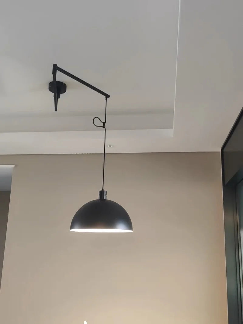 Rotate Pendant Lights Kitchen Dining Room Restaurant Adjustable Hanging Lamp Nordic Ceiling Chandeliers Retractable Folding Arm