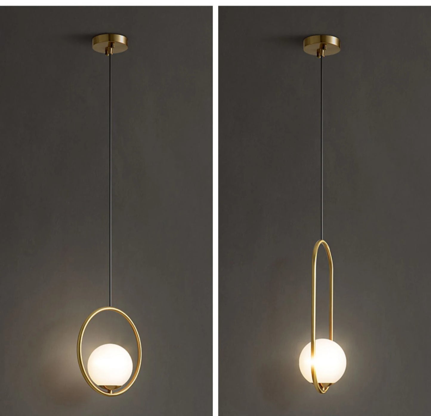 White Ball Tube LED Pendant light luxury chandelier Bedroom Bar Aisle Bedside Minimalist Restaurant Background wall decoration