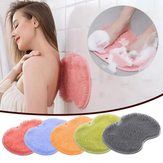 Ultimate Spa-Style Exfoliating Shower Mat – 5-in-1 Silicone Scrubbing & Massaging Solution