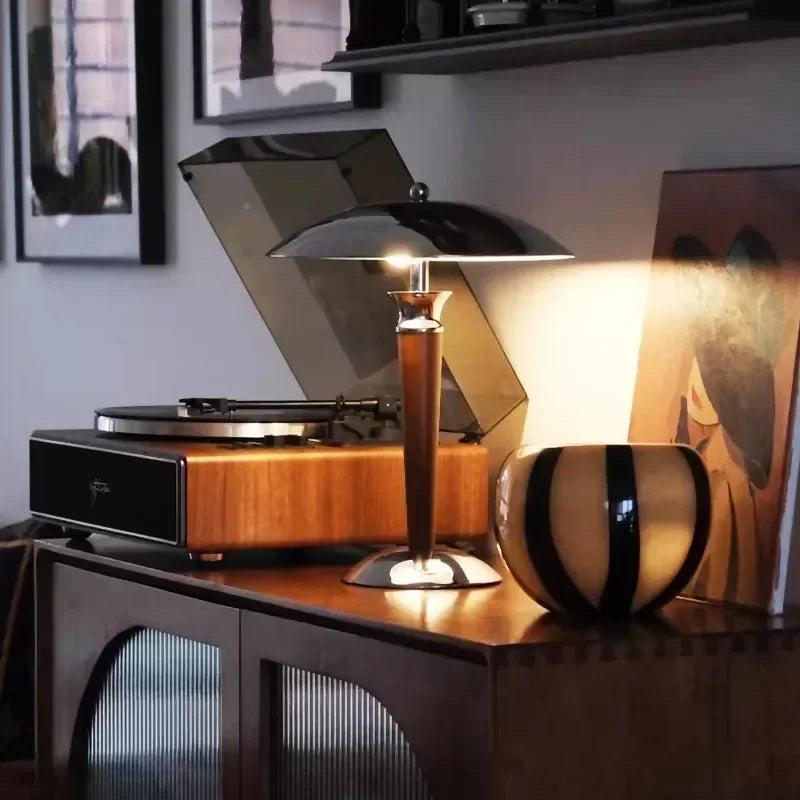 Industrial Style Desk Lamp Medieval Home Decoration Wood /iron Hotel lights Nostalgic High-end Office Desk E14 bulb Lamps