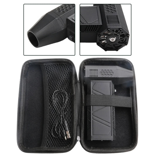 Black Industrial Blower Fan 130,000rpm Motor 180W Power 4000mAh Battery Alloy Shell Lightweight Design Powerful Wind Speed