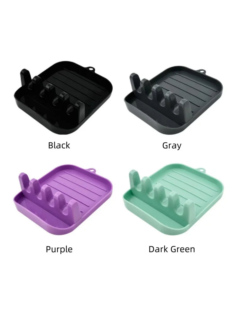 Kitchen Spoon Holders Pot Lid Rack Pot Lid Cooking Tool Tableware Storage Rack Spoon Chopsticks Holder Spatula Drain Rack Gadget