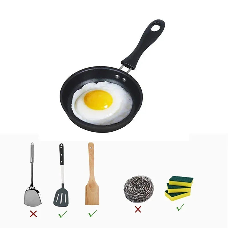 Mini Cooking Omelette Pans Pan Frying Egg Skillet Steak Fry Pot Nonstick Non Iron Stick Fry Omelet Cast Pancake Pots 12/16/18cm