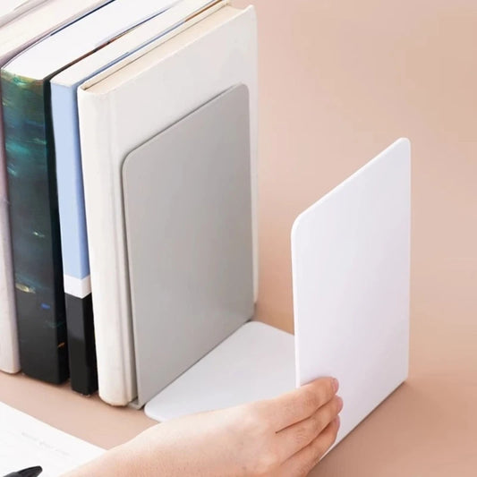 L-Shaped Bookends Book Holders Shelf Book End Book Stoppers Book Support Rack Desk Organisers For Books Magazines Dropshipping