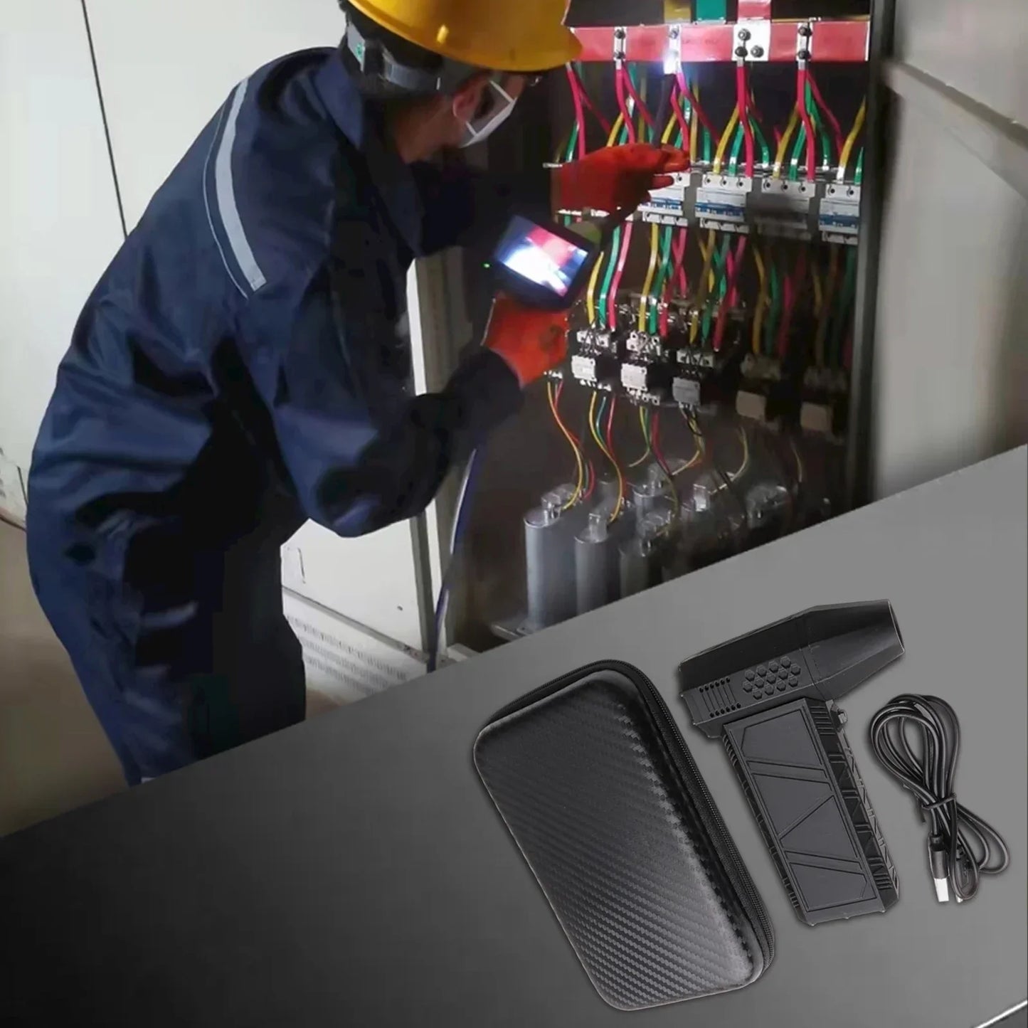 Black Industrial Blower Fan 130,000rpm Motor 180W Power 4000mAh Battery Alloy Shell Lightweight Design Powerful Wind Speed