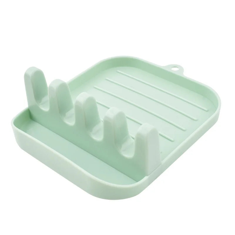 Kitchen Spoon Holders Pot Lid Rack Pot Lid Cooking Tool Tableware Storage Rack Spoon Chopsticks Holder Spatula Drain Rack Gadget