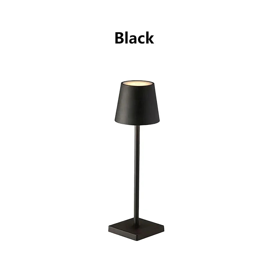 LED Desk Lamp Usb Rechargeable Table Lamp Wireless Touch 3 Color Desktop Night Light Bar Restaurant Creative Ambient Light Decor