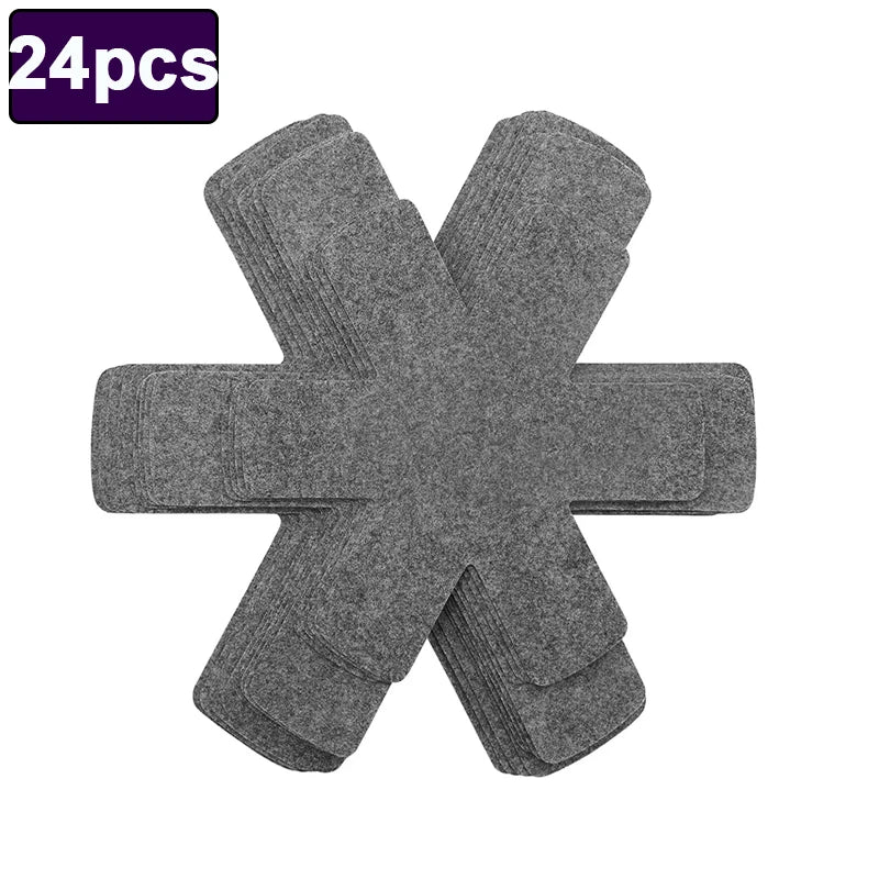 Pot and Pan Protector Pad Non-stick Pot Dividers Pad 3 Sizes Pans Separator Pads for Protecting Separators Pads Cookware Accesso