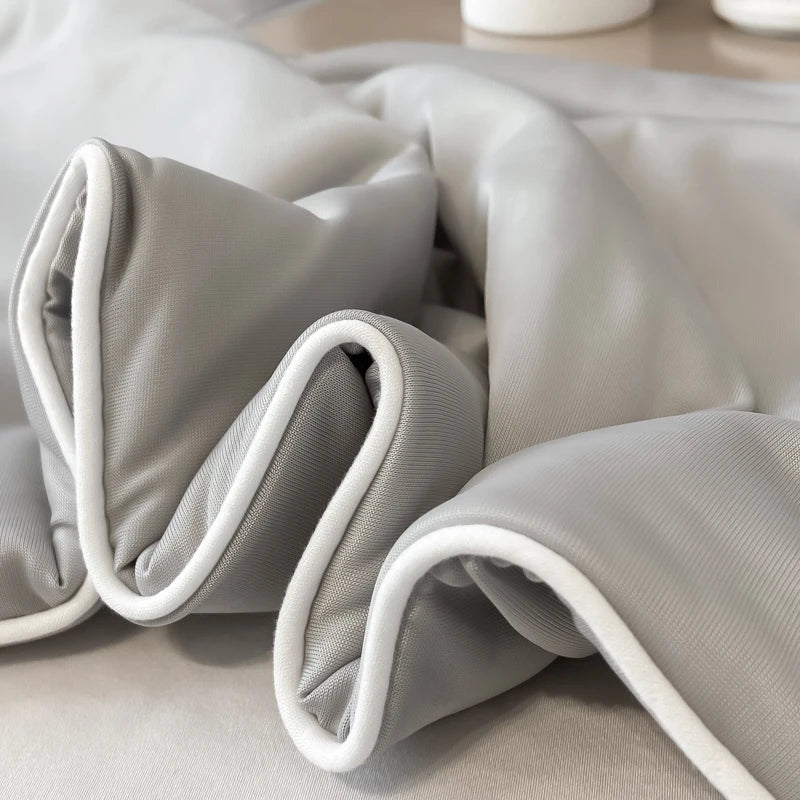 Reversible Cooling Blankets Smooth Air Condition Comforter Lightweight Summer Quilt Washable Double Side Cold Fabric & Cool Skin