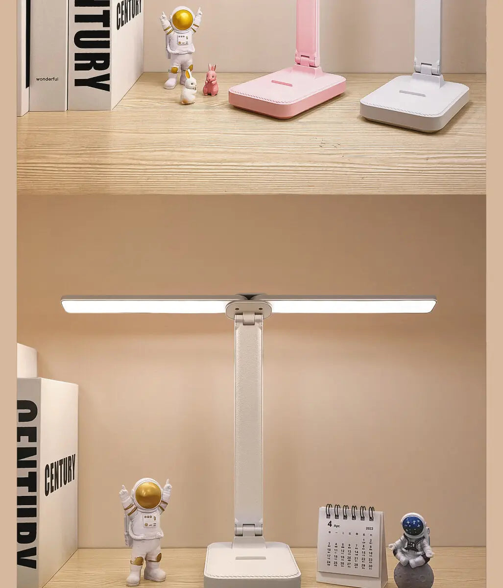 LED Desk Lamp USB Rechargeable Table Lamp 3 Levels Dimmable Touch Desk Lighting Eye Protection Foldable For Bedroom Desk Light