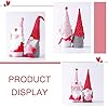 2 PCS Valentines Day Gnome Plush Decorations - Mr and Mrs Handmake Scandinavian Tomte for Valentine's Day, Table Elf Gnomes Decor, Stuffed Plushie Decor, Sweet Valentines Day Gifts