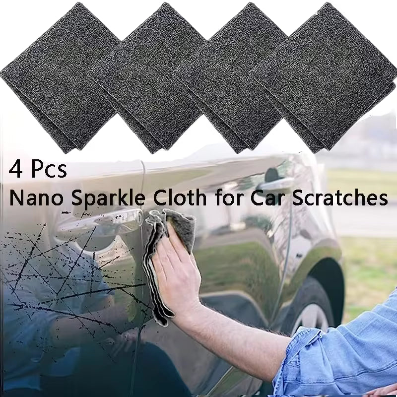 12 Pcs Nano Sparkle Cloth for Car Scratches, Nano Magic Cloth, Nano Sparkle Cloth Scratch Remover, Easily Repair Scratches, Paint Residues, Water Spots Remover, Nano sparkle cloth Scratch Remover Erase