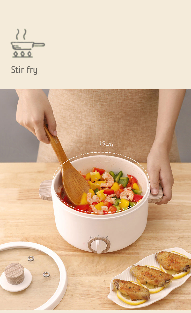 Multi-function Mini Cookers Electric Cooking Boiling Pot Electric Heat Pan Dormitory Household 1-2 People Electric Rice Cookers