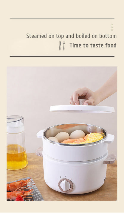 Multi-function Mini Cookers Electric Cooking Boiling Pot Electric Heat Pan Dormitory Household 1-2 People Electric Rice Cookers