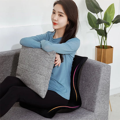 Washable Polyester Waist Massage Correction Posture Stripe Cushion Outdoor Seat