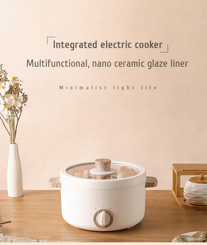 Multi-function Mini Cookers Electric Cooking Boiling Pot Electric Heat Pan Dormitory Household 1-2 People Electric Rice Cookers
