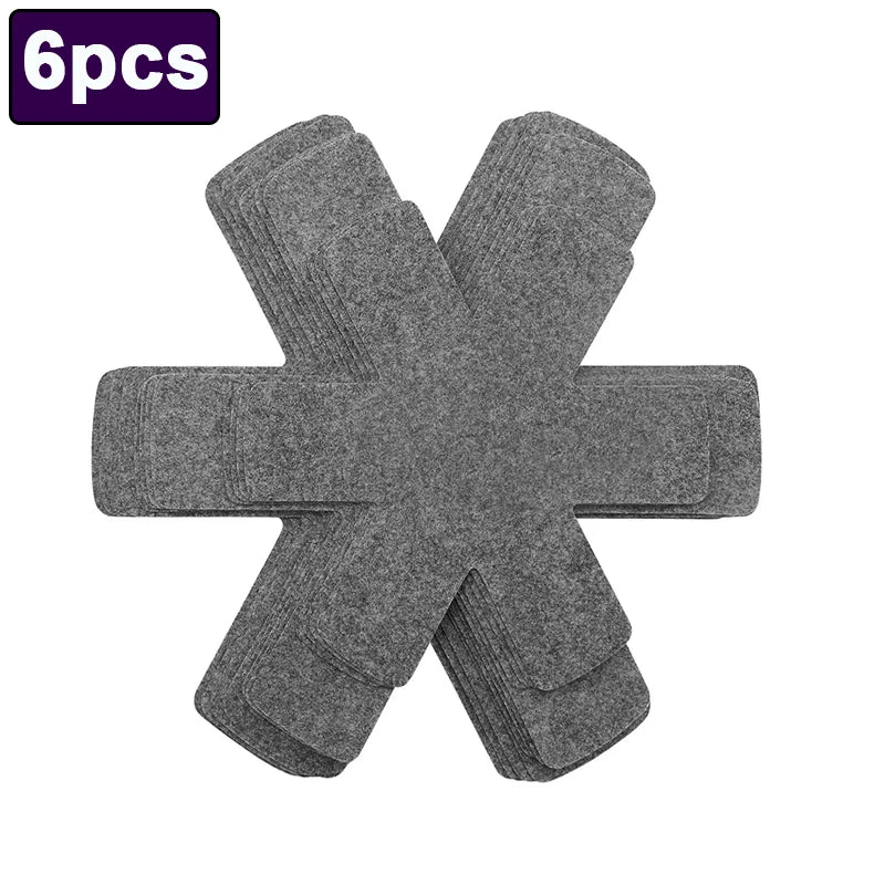 Pot and Pan Protector Pad Non-stick Pot Dividers Pad 3 Sizes Pans Separator Pads for Protecting Separators Pads Cookware Accesso