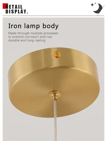 Modern LED Pendant Light Gold Black Minimalist Elliptical Pendant Lamp Living Room Dining Room Shop Bar Lighting Decoration