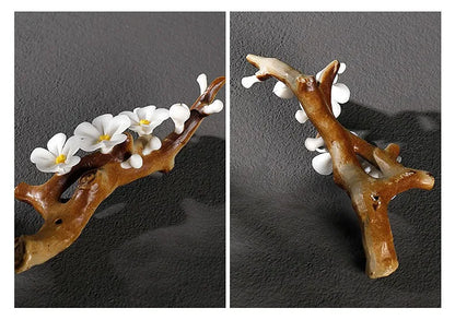 Ceramic Plum Blossom Pen Rest Home Desktop Joss-stick Base Incense Ceremony Ornaments Zen Tea Ceremony Accessories Tea Pets