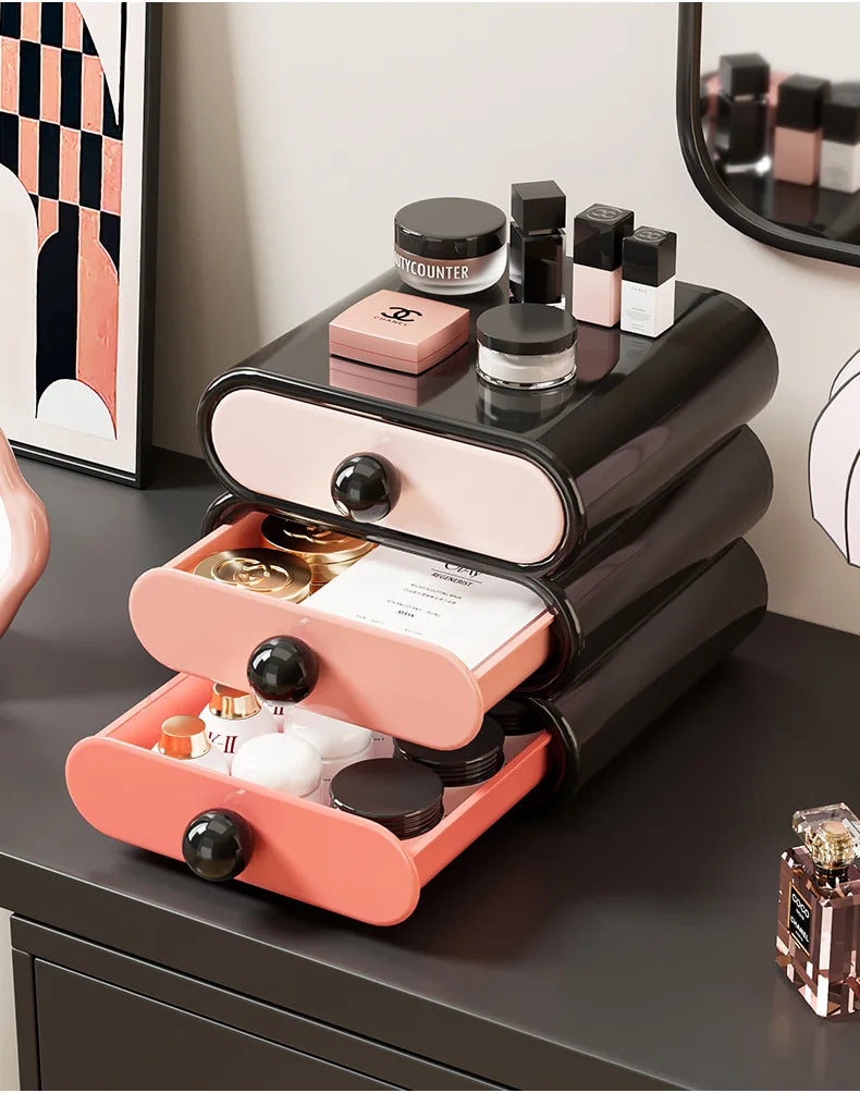 Drawer Style Cosmetics Storage Box, Home Desktop Storage Box, Stationery Storage Box