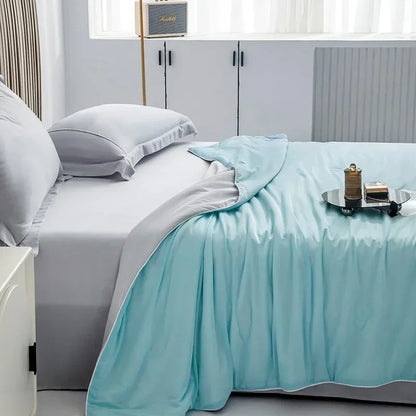 High Quality Cooling Blankets Smooth Air Condition Comforter Lightweight Summer Quilt with Double Side Cold & Cooling Fabric