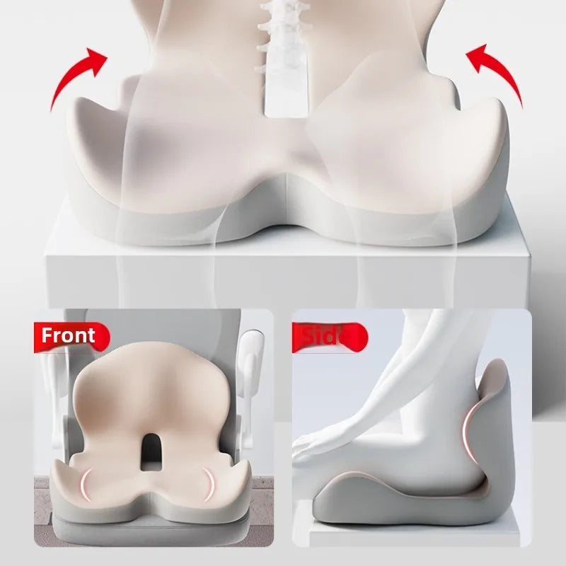 Memory Foam One-piece Cushion Office Cushion Hip Beautification Spine Relief And Waist Support Cushion