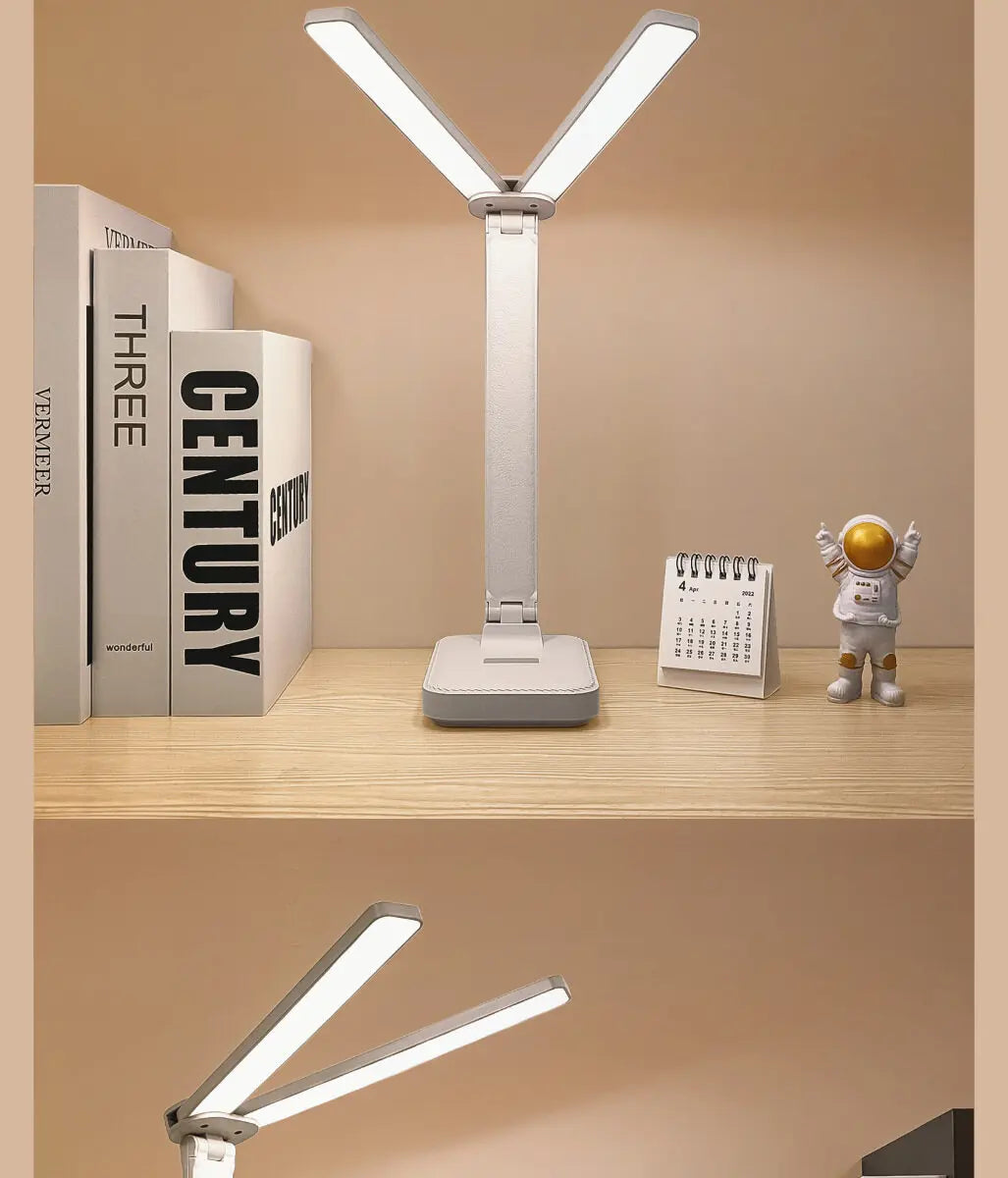 LED Desk Lamp USB Rechargeable Table Lamp 3 Levels Dimmable Touch Desk Lighting Eye Protection Foldable For Bedroom Desk Light