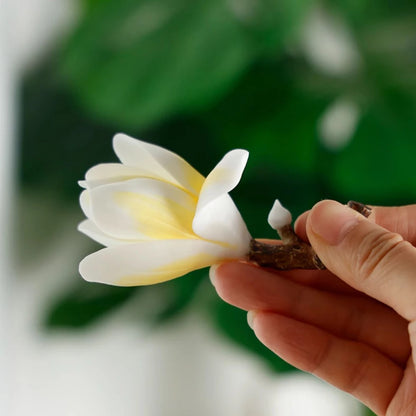 Handmade ceramic magnolia stick incense burner holder, elegant home decoration incense holder