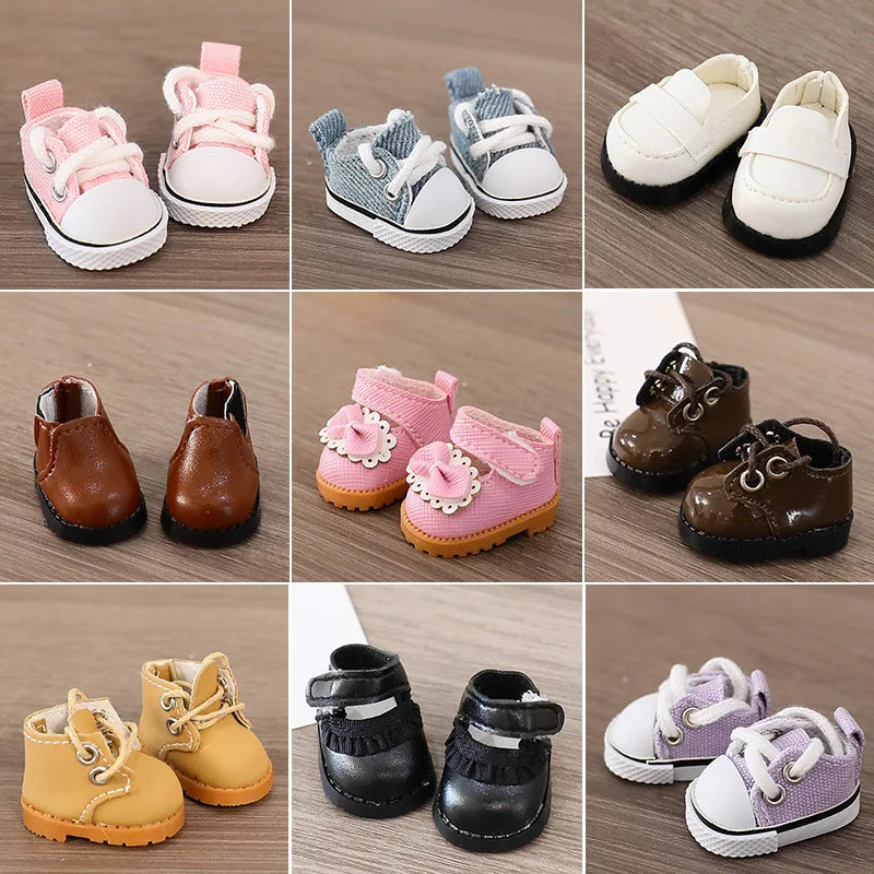 Labubu Doll Shoe Collection 17cm Plush Doll Clothing Accessories Labubu I II Idol Doll Sitting Party Accessories
