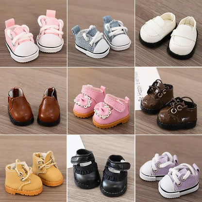 Labubu Doll Shoe Collection 17cm Plush Doll Clothing Accessories Labubu I II Idol Doll Sitting Party Accessories
