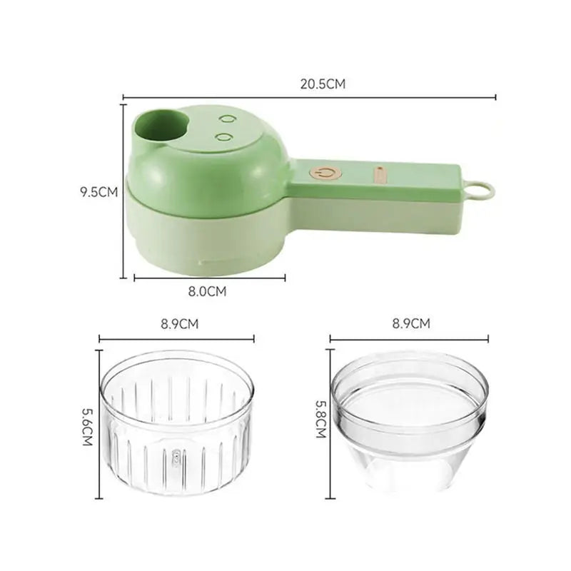 Wireless Electric Food Processor Vegetable Cutter Fruit Slicer Garlic Masher Mincer Handheld Stirrer Kitchen Cooking Accessories